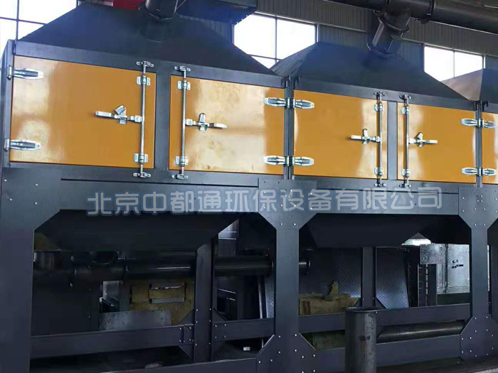 青島某公司噴漆房廢氣催化燃燒設備案例